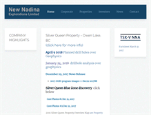 Tablet Screenshot of nadina.com